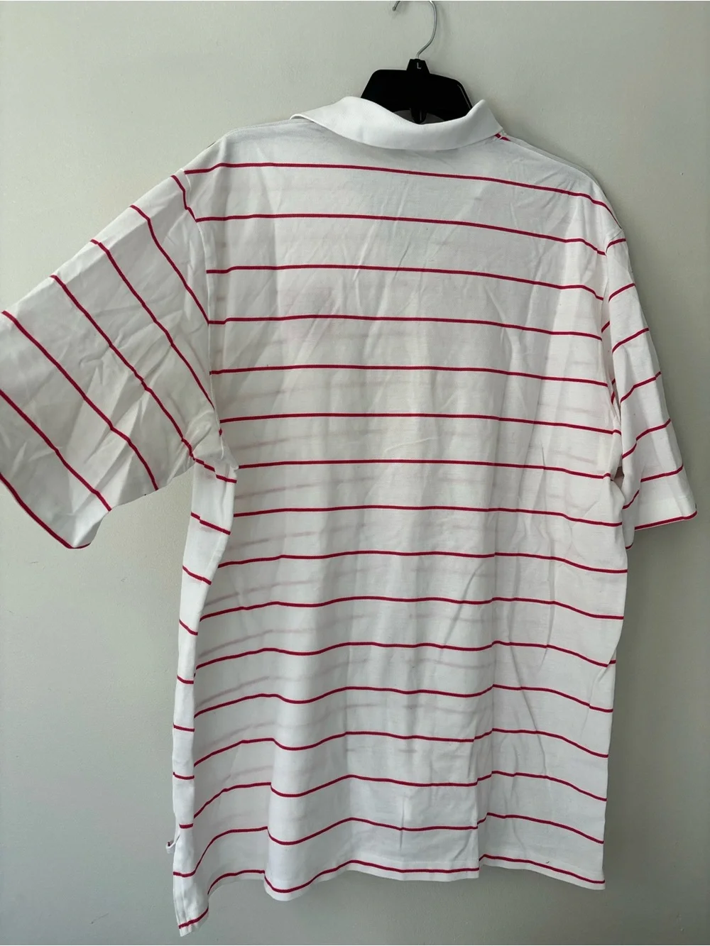 Vintage Polo Golf Ralph Lauren 2005 White Stripe Preppy Cotton Shirt - Size XL